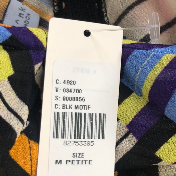 Bl-nk Miranda Peasant Blouse MP Black Motif Anthro - Picture 7 of 15